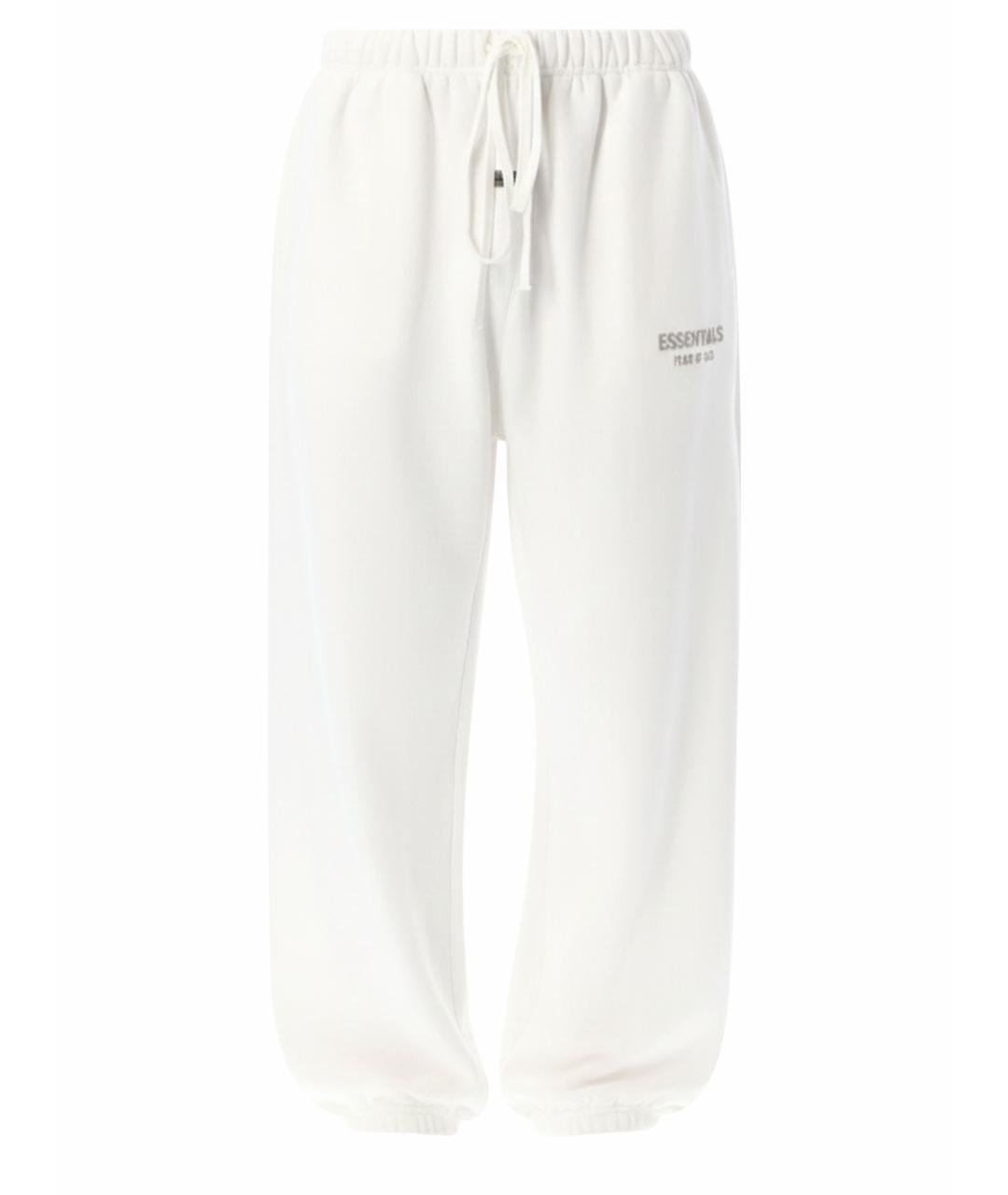 FEAR OF GOD ESSENTIALS Белые хлопковые спортивные брюки и шорты, фото 1