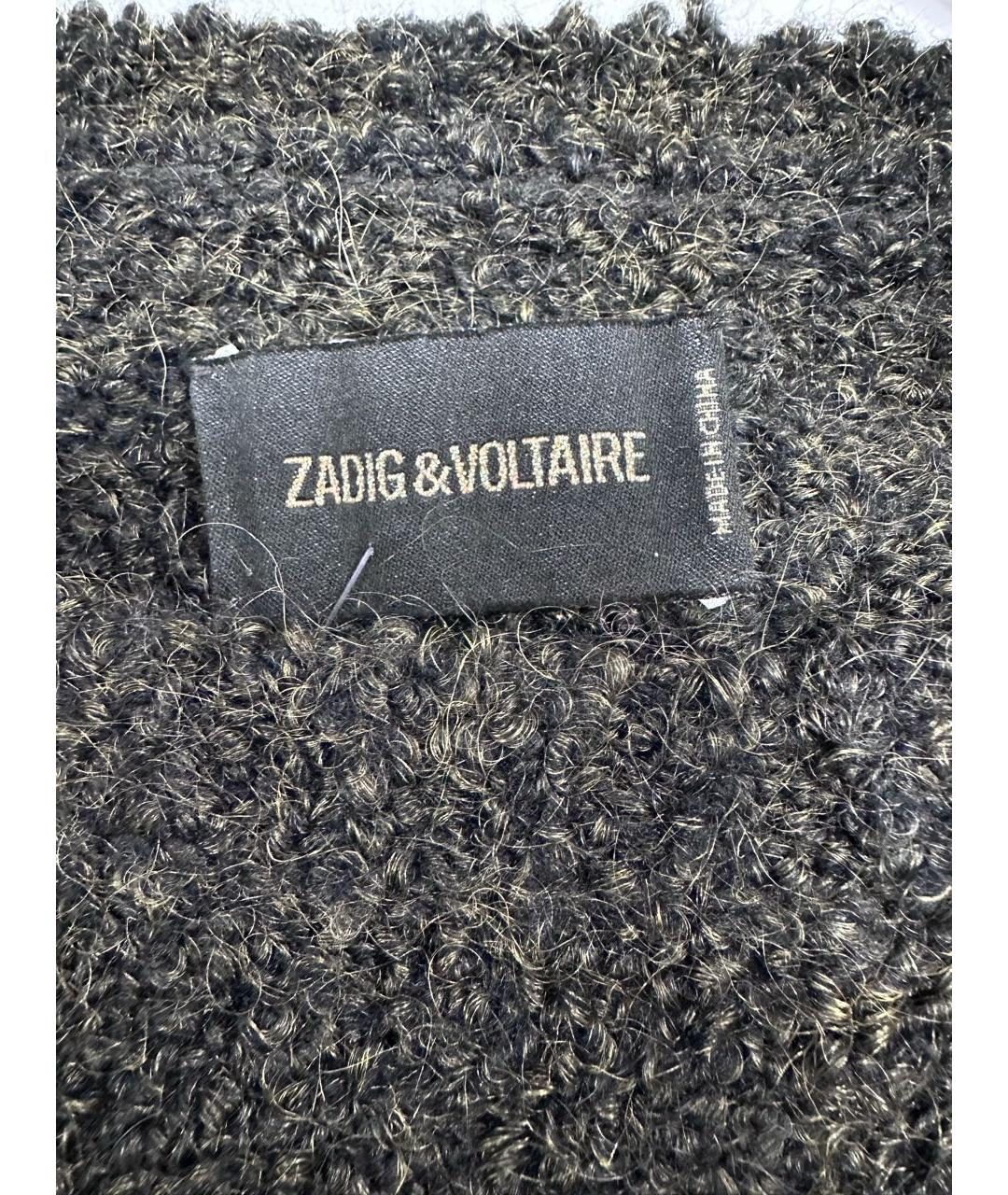 ZADIG & VOLTAIRE Хаки шерстяной джемпер / свитер, фото 3