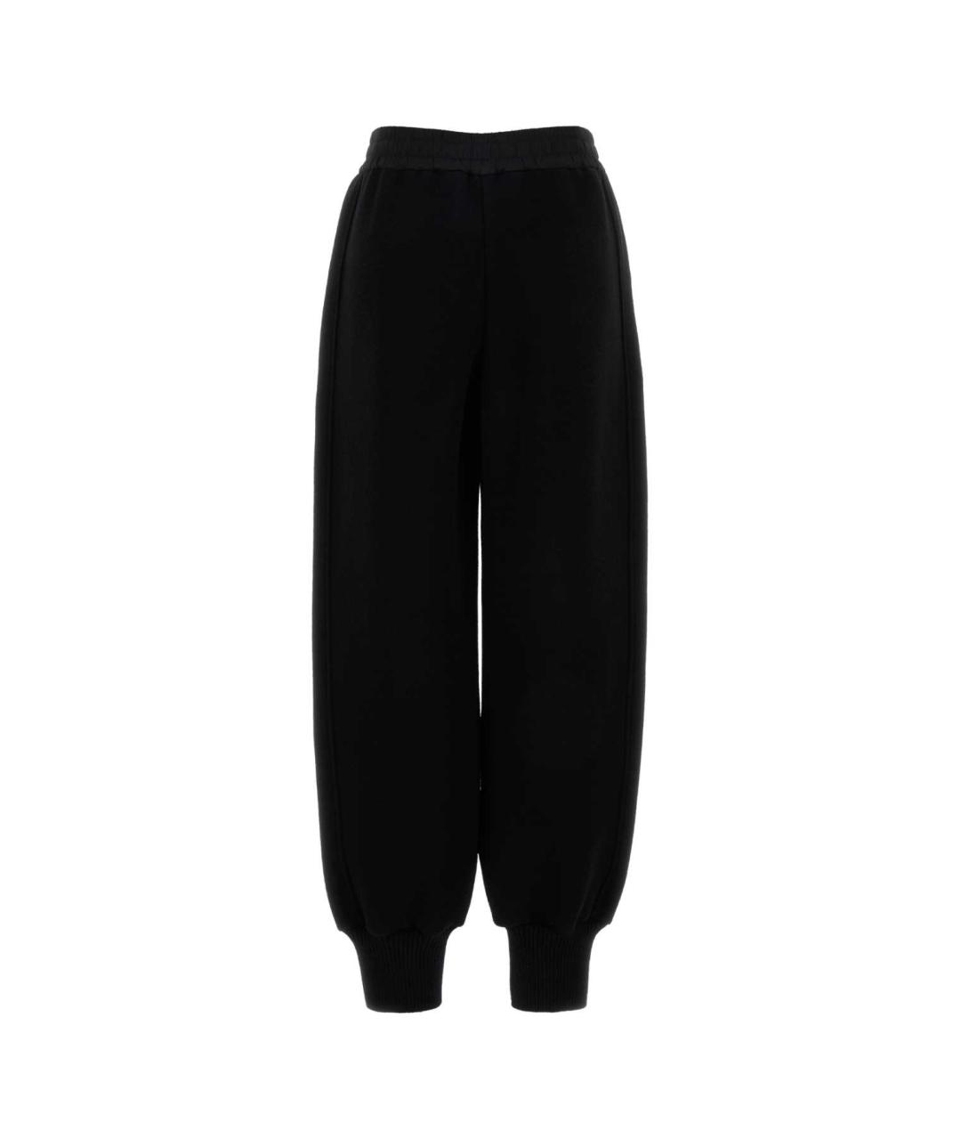 JIL SANDER Черные шерстяные прямые брюки, фото 2