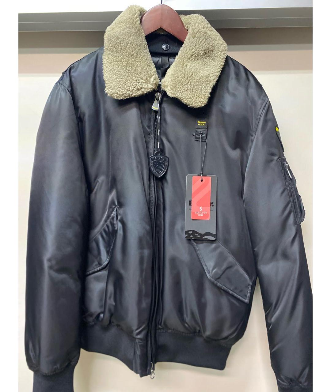 BLAUER Черная полиамидовая куртка, фото 9