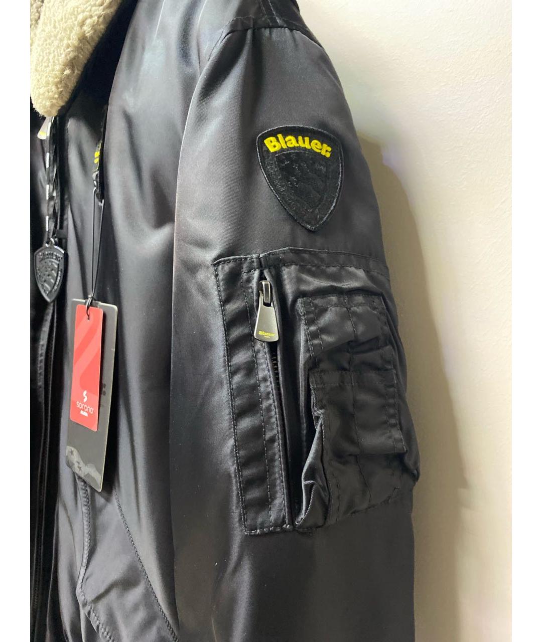 BLAUER Черная полиамидовая куртка, фото 4
