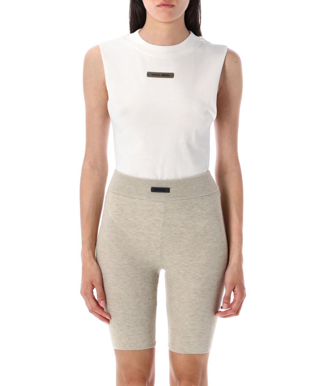 FEAR OF GOD ESSENTIALS Белая хлопковая майка, фото 2