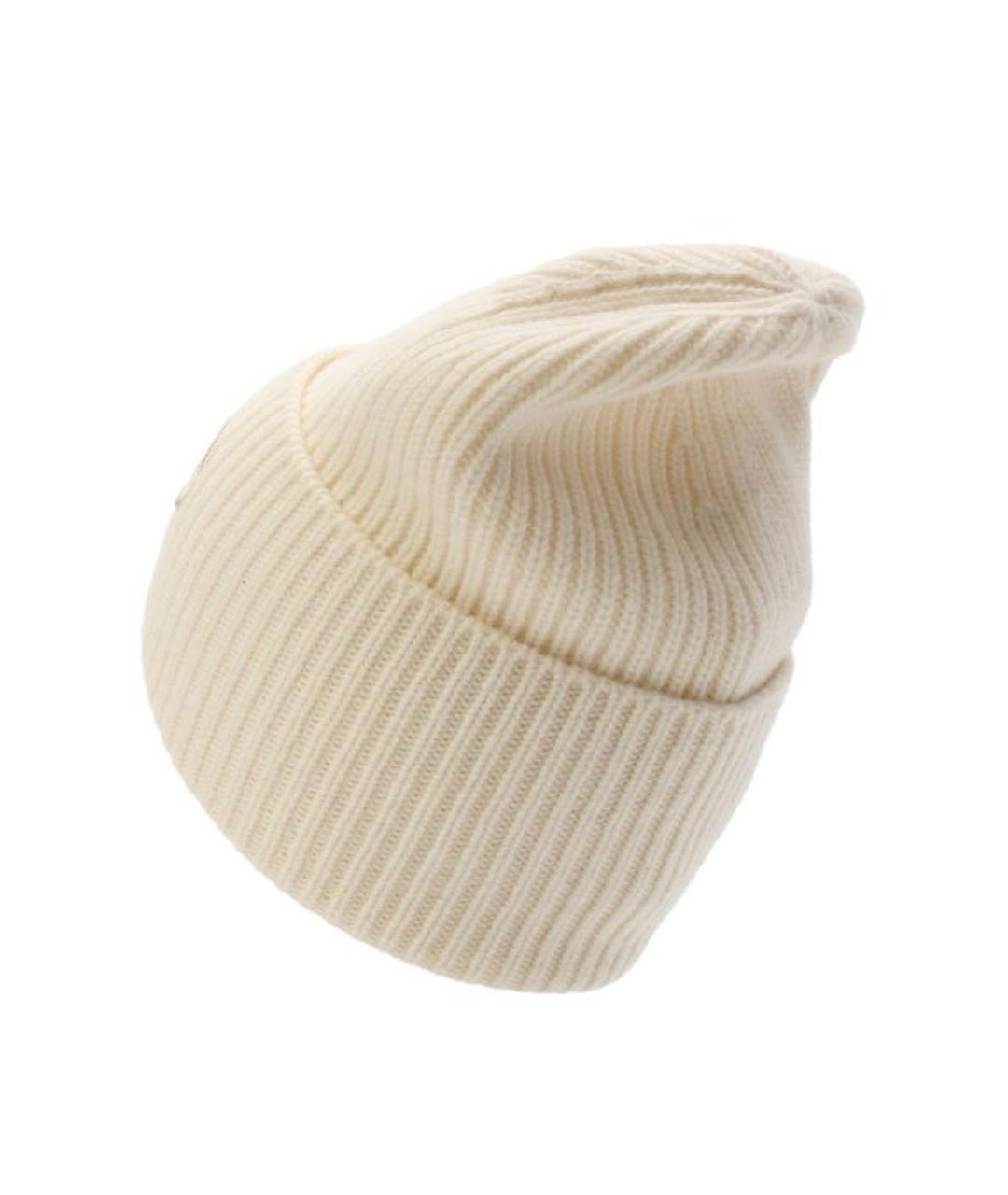 LOUIS VUITTON Бежевая шерстяная шапка, фото 2