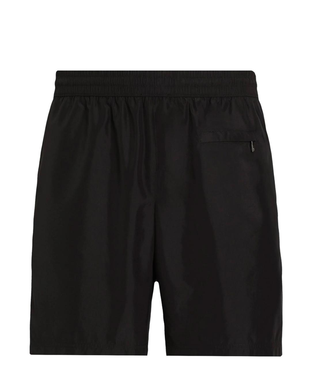 DOLCE&GABBANA Черные полиэстеровые шорты, фото 2