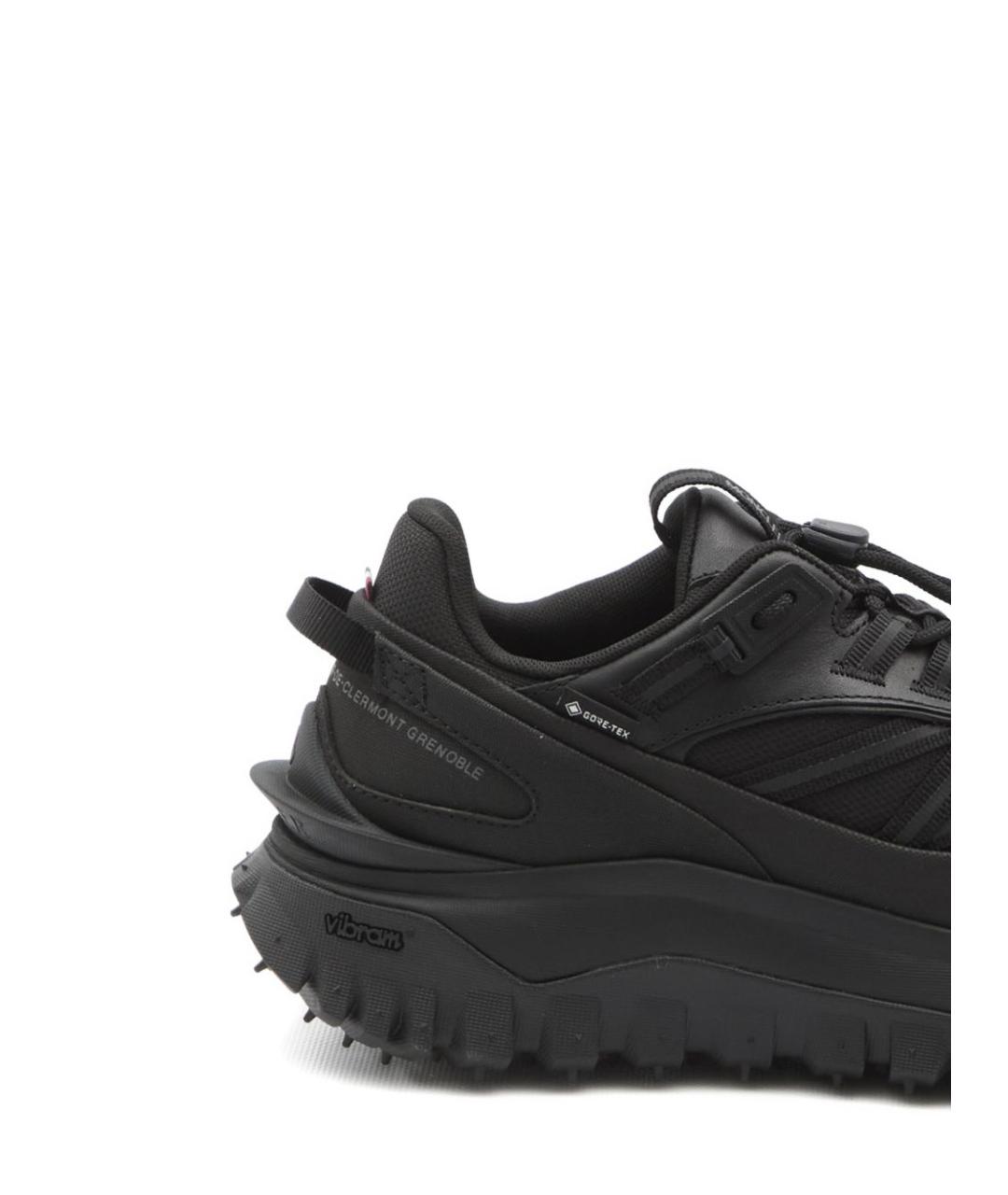 MONCLER Черные низкие кроссовки / кеды, фото 3