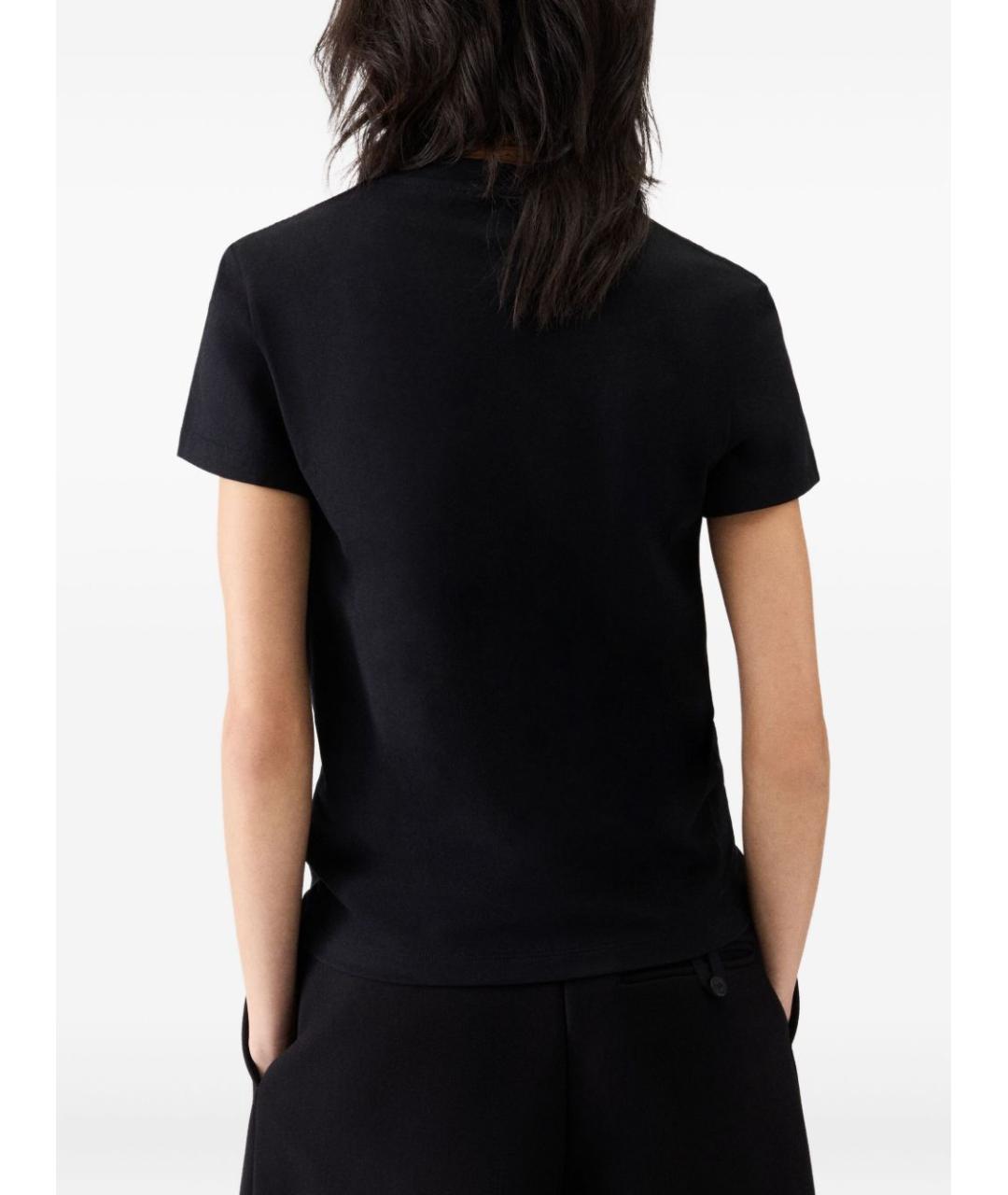 JACQUEMUS Черная хлопковая футболка, фото 3