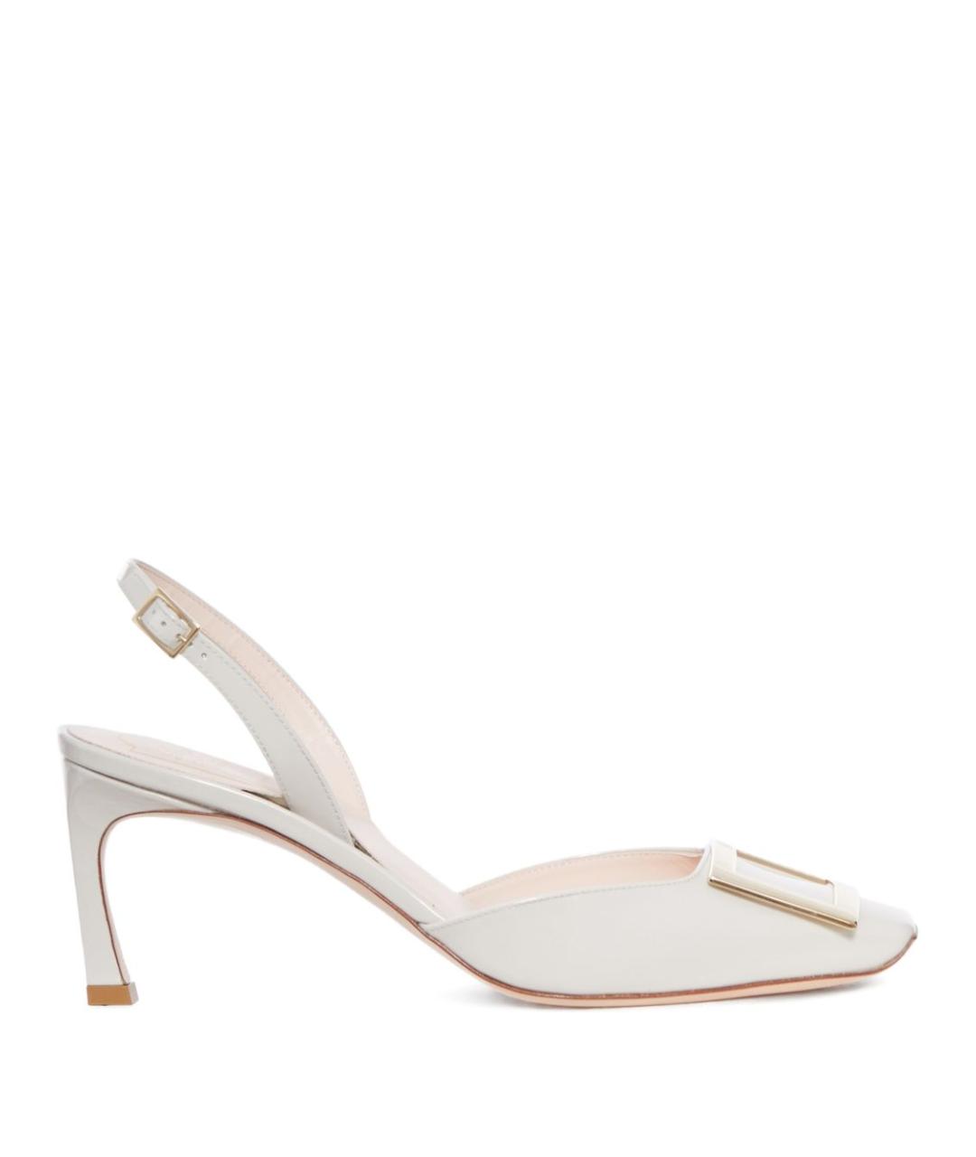 ROGER VIVIER Белые кожаные туфли, фото 1