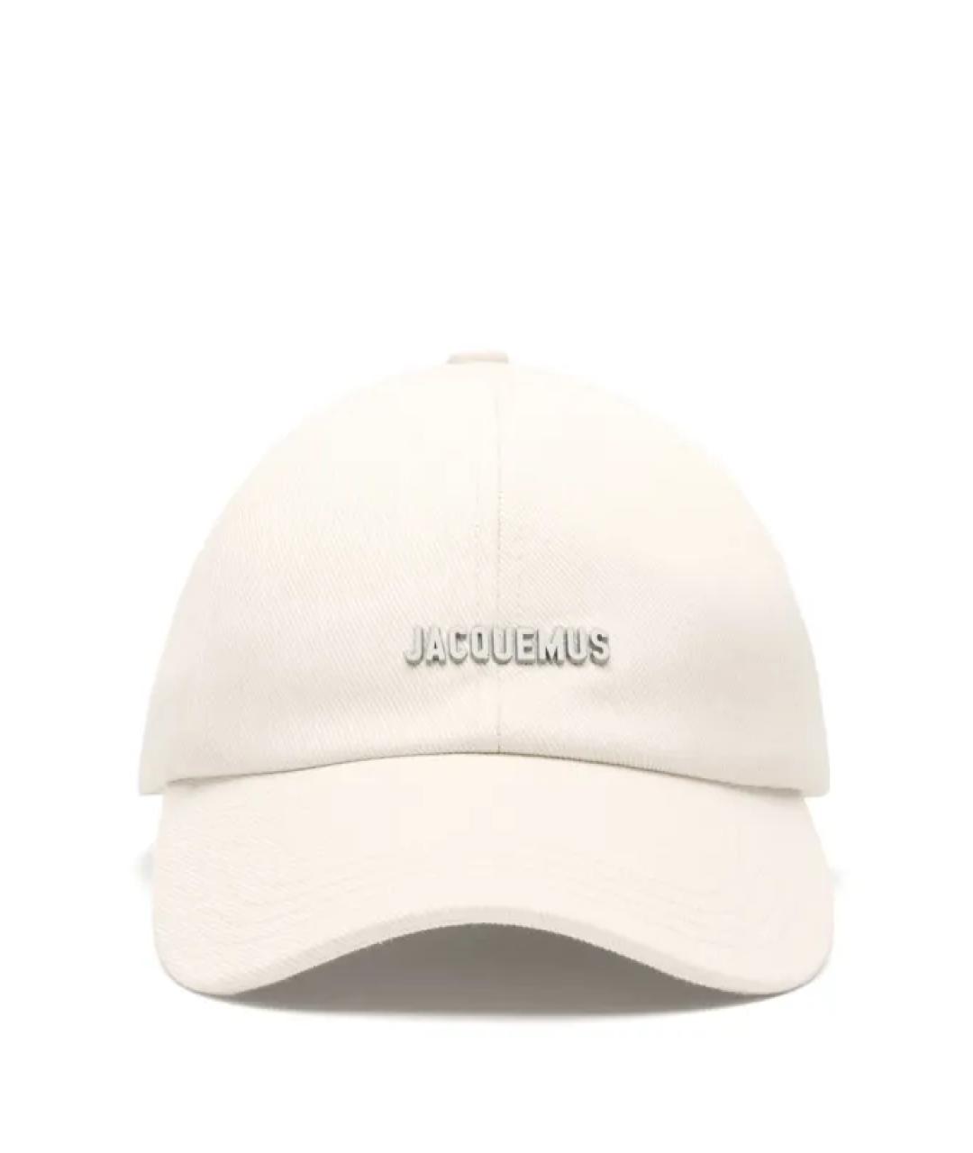 JACQUEMUS Белая хлопковая кепка, фото 1