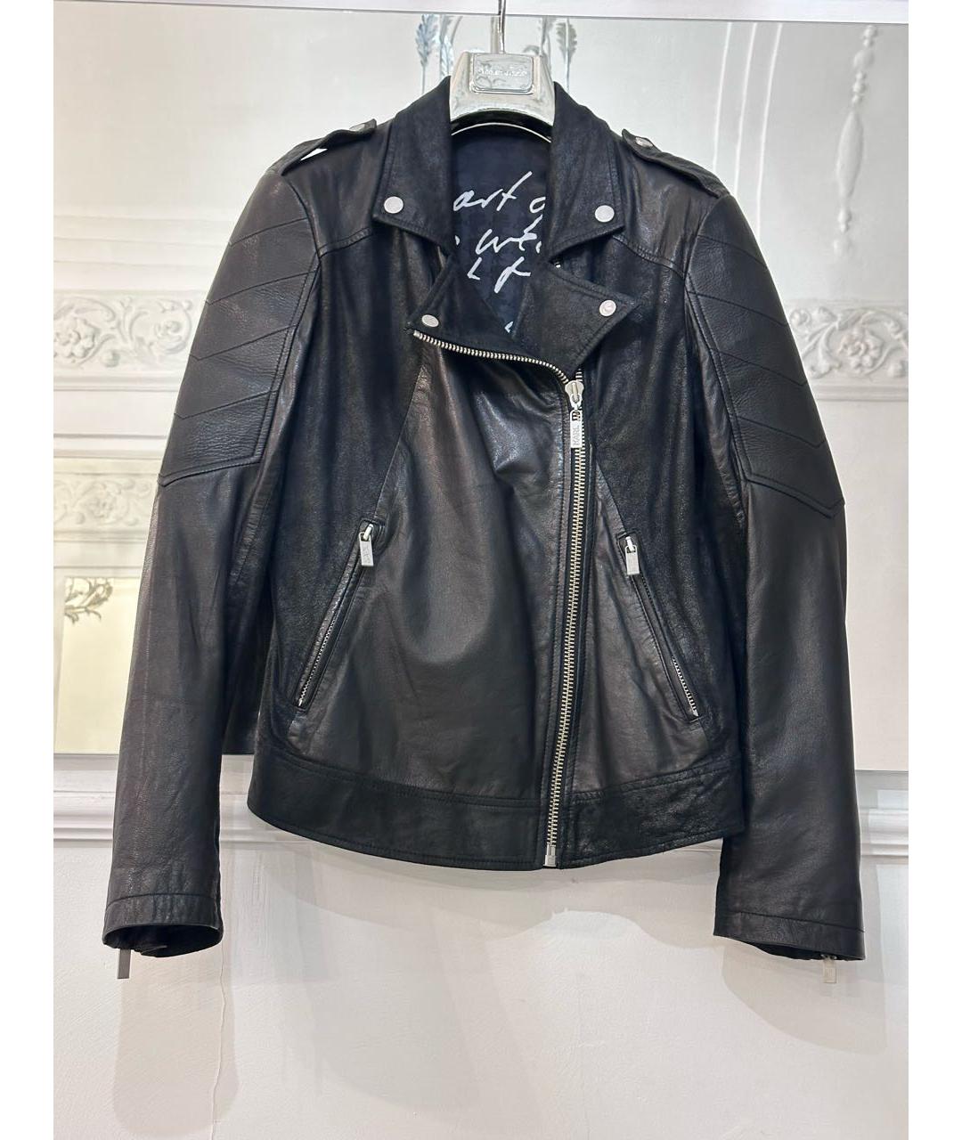 KARL LAGERFELD Черная кожаная куртка, фото 9
