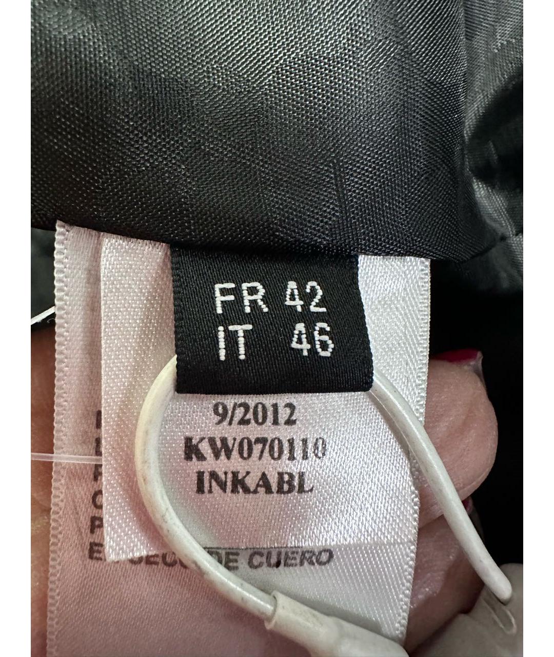 KARL LAGERFELD Черная кожаная куртка, фото 7