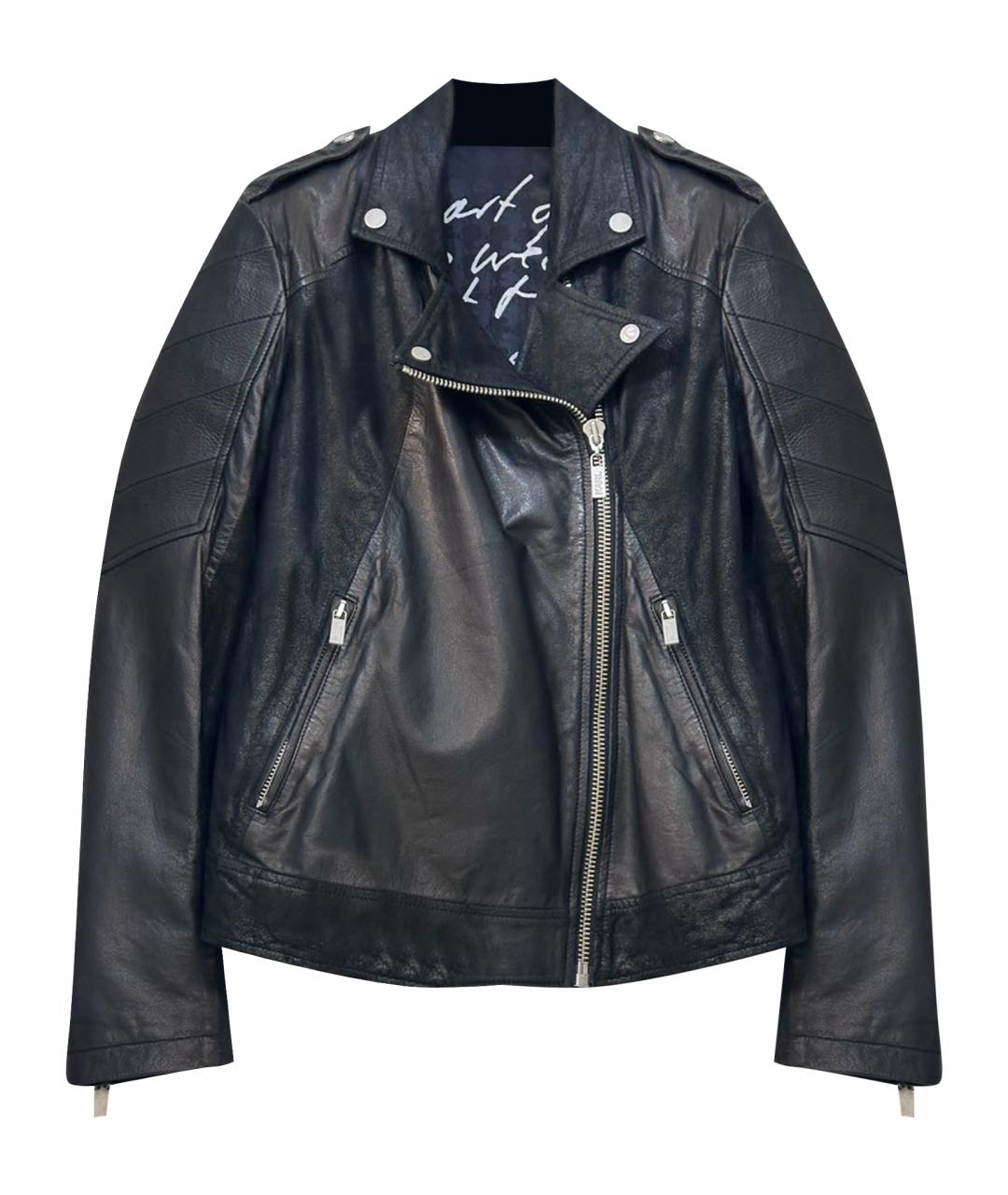 KARL LAGERFELD Черная кожаная куртка, фото 1