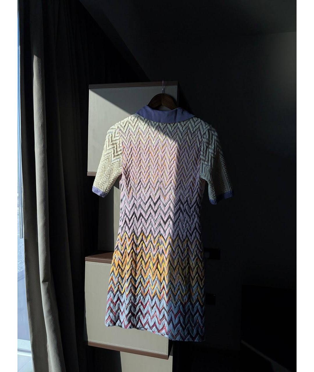 MISSONI Мульти шерстяное повседневное платье, фото 2