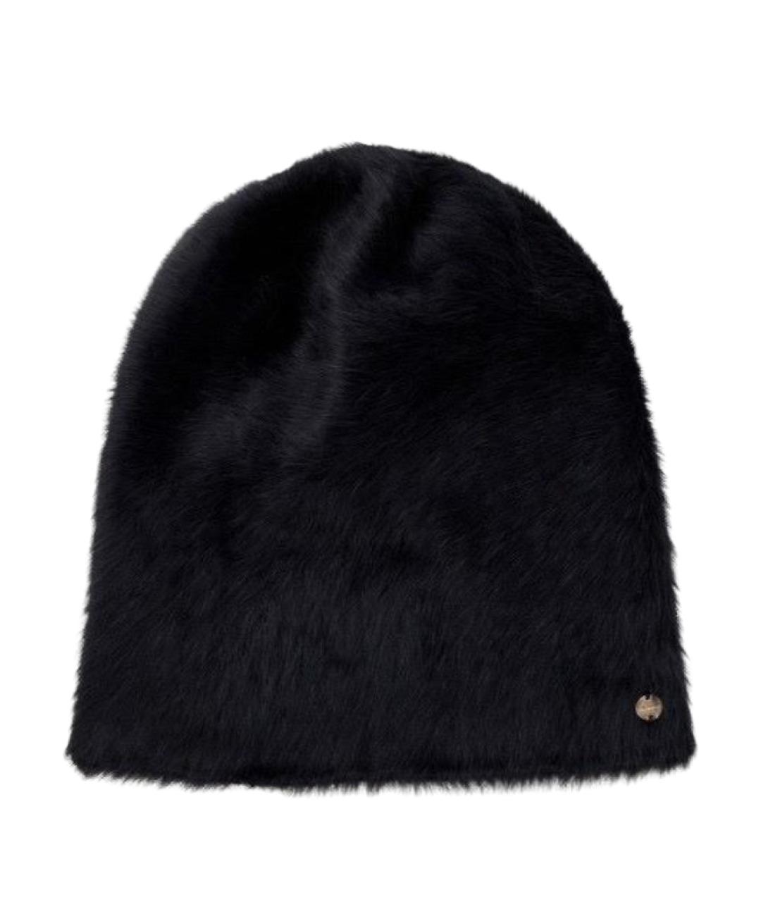 COCCINELLE Черная шерстяная шапка, фото 1