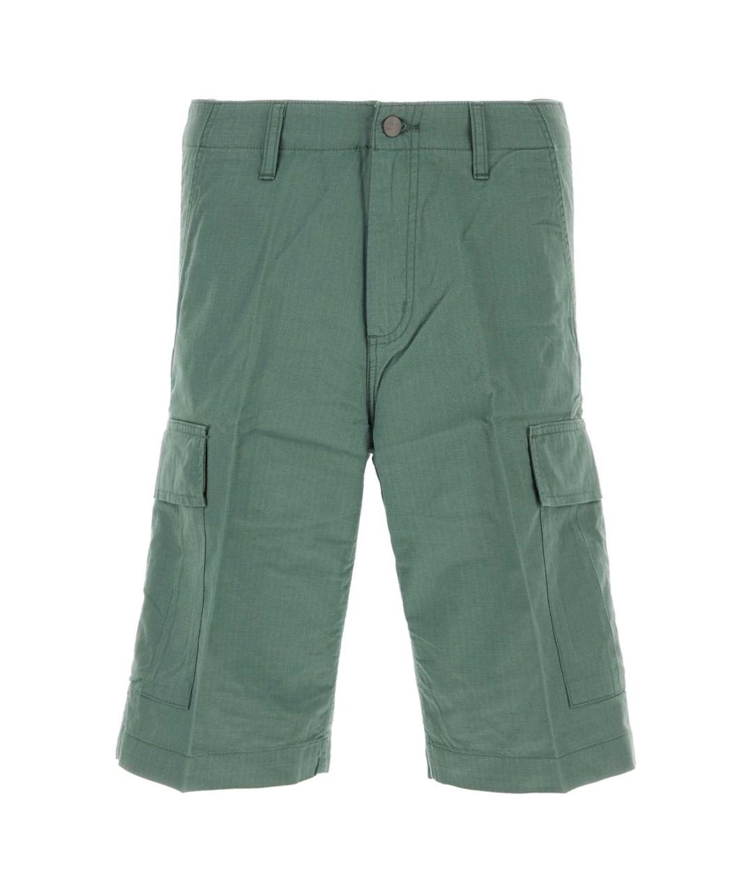 CARHARTT WIP Зеленые хлопковые шорты, фото 1
