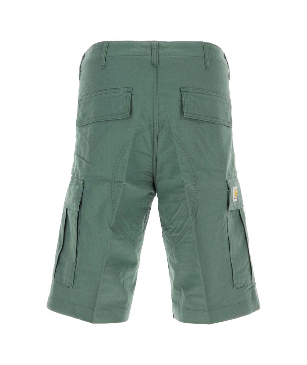 CARHARTT WIP Зеленые хлопковые шорты, фото 2