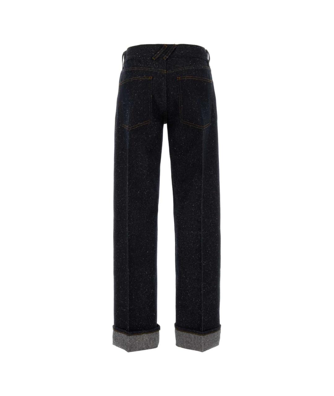 BURBERRY Синие хлопковые прямые джинсы, фото 1