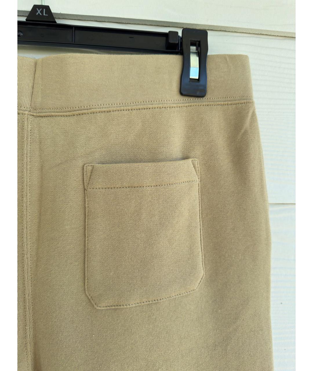 POLO RALPH LAUREN Бежевые хлопковые брюки и шорты, фото 6