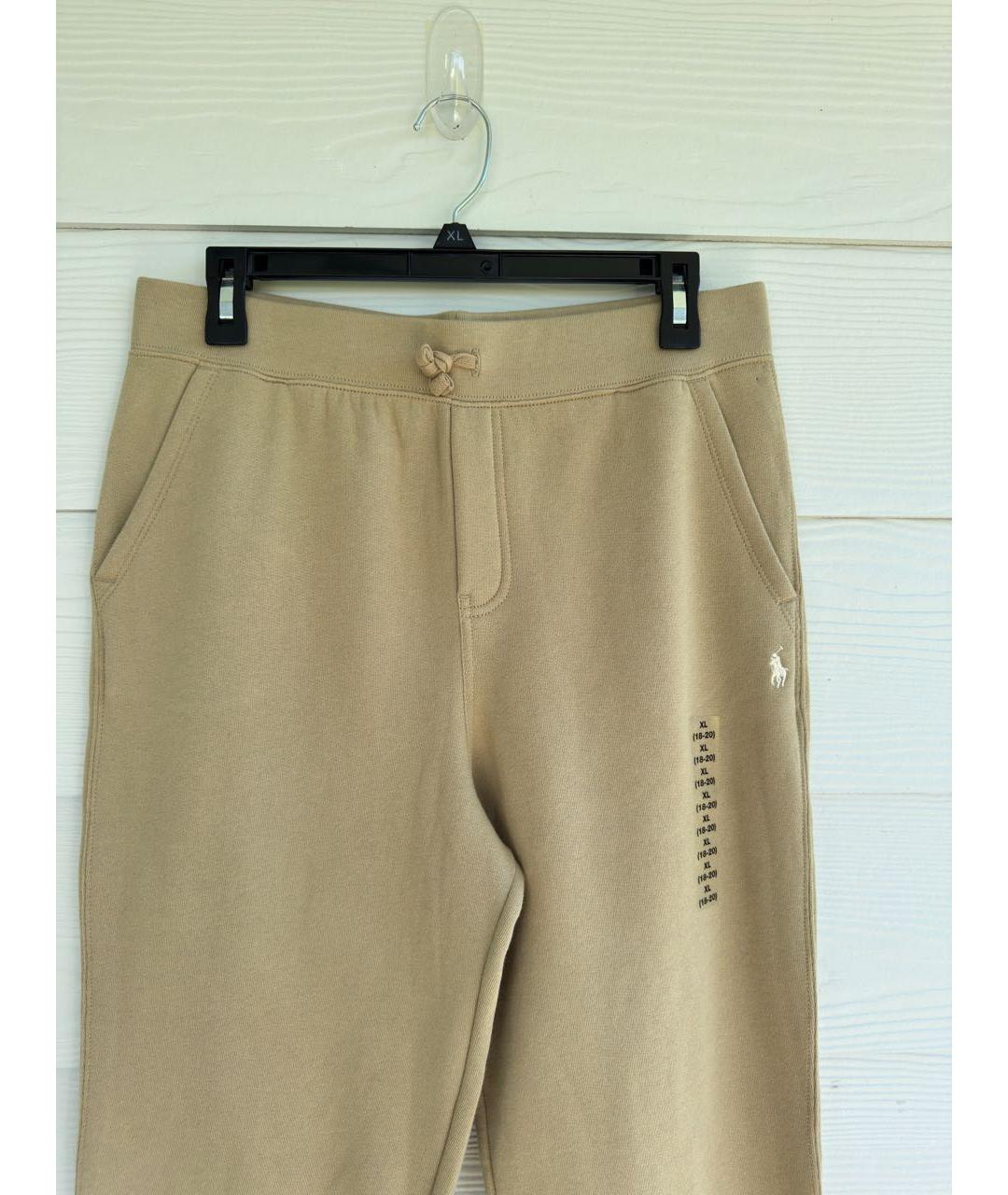 POLO RALPH LAUREN Бежевые хлопковые брюки и шорты, фото 2