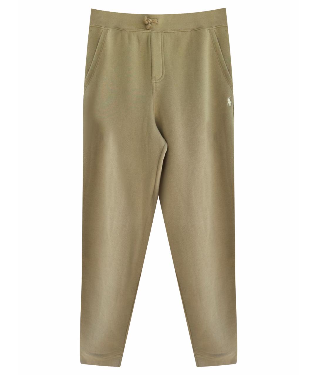 POLO RALPH LAUREN Бежевые хлопковые брюки и шорты, фото 1