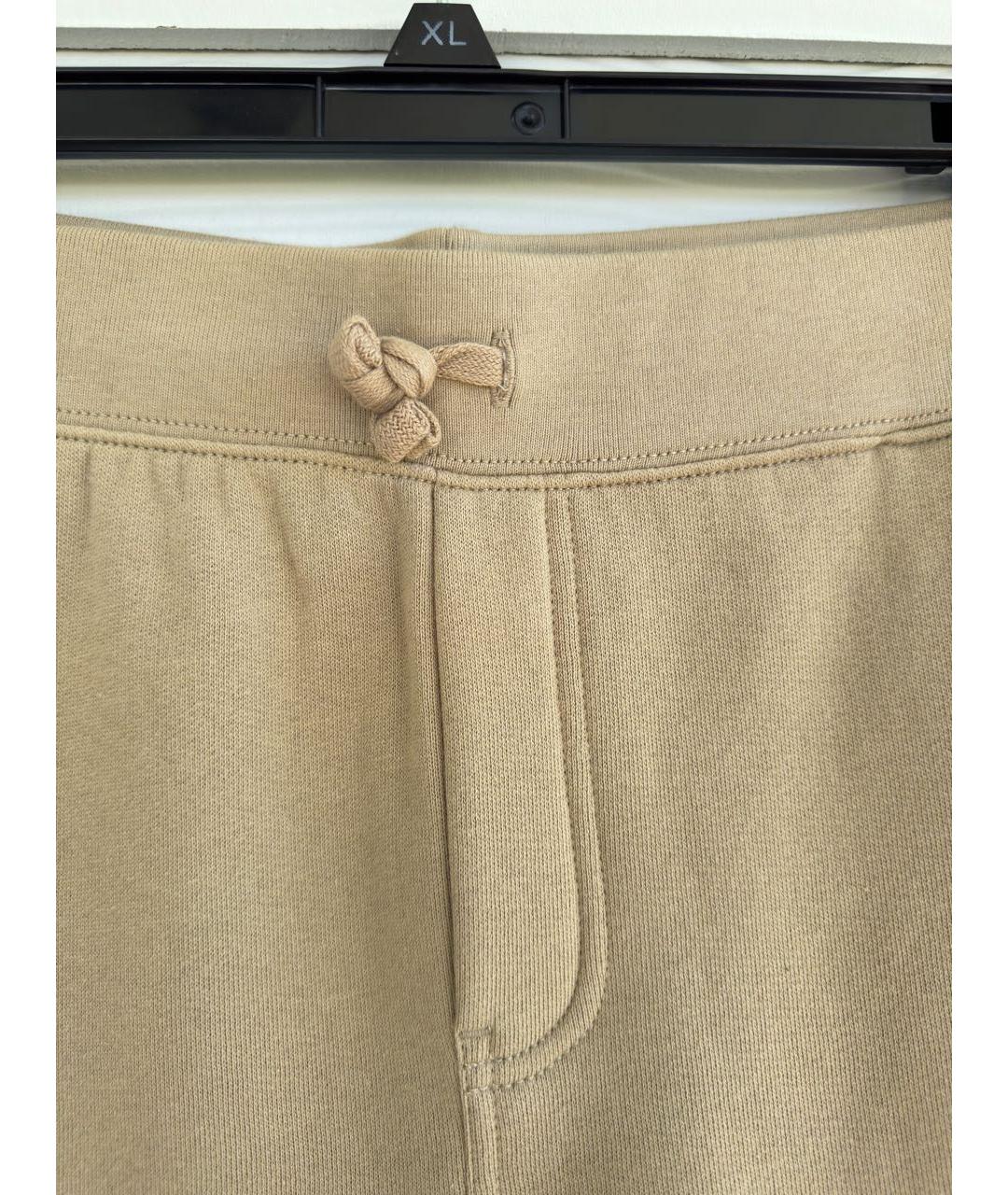 POLO RALPH LAUREN Бежевые хлопковые брюки и шорты, фото 4