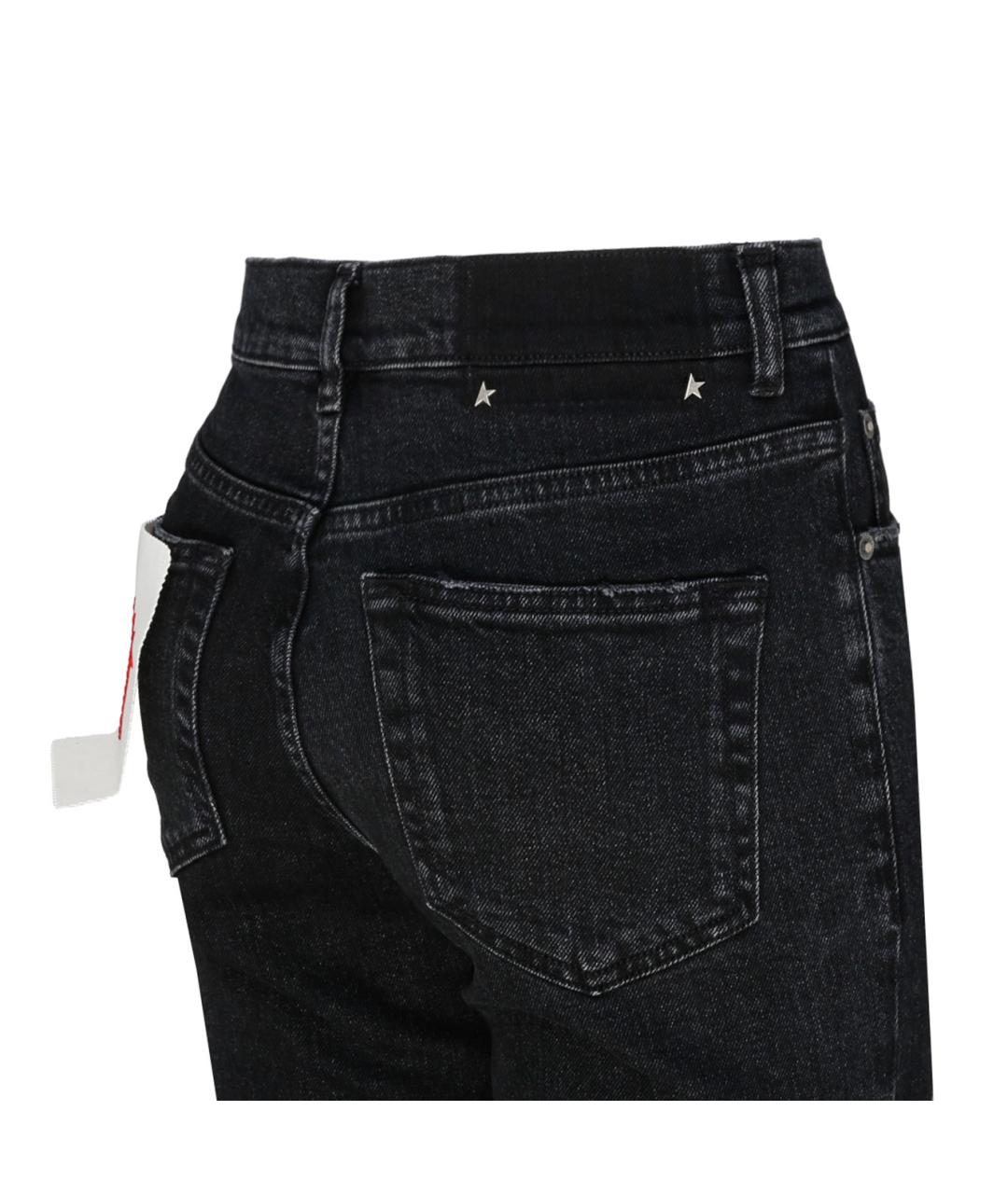 GOLDEN GOOSE DELUXE BRAND Черные хлопко-полиэстеровые джинсы слим, фото 4