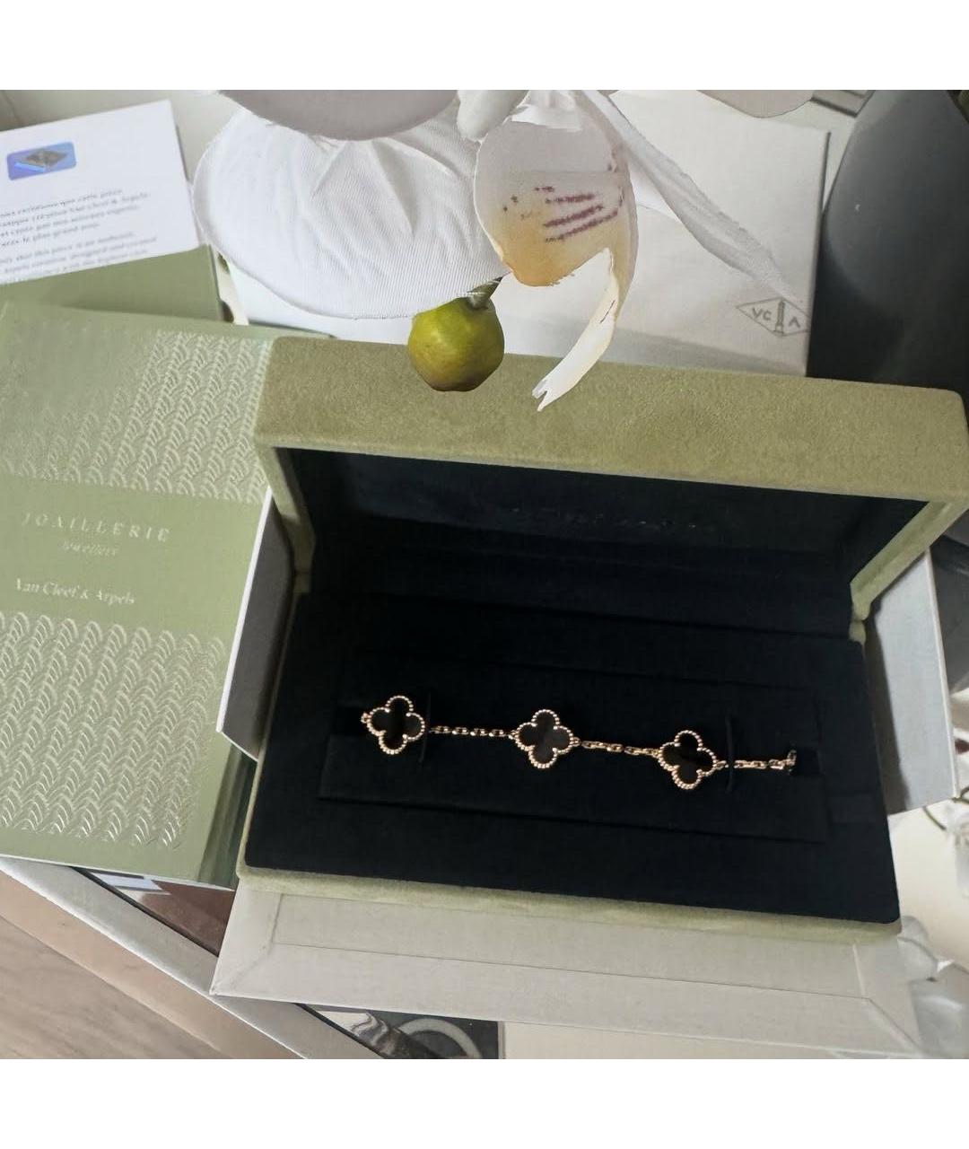 VAN CLEEF & ARPELS Черный браслет из желтого золота, фото 3