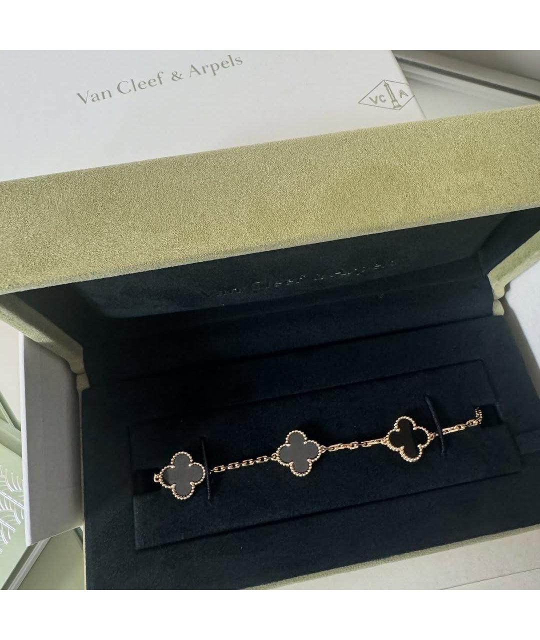 VAN CLEEF & ARPELS Черный браслет из желтого золота, фото 2