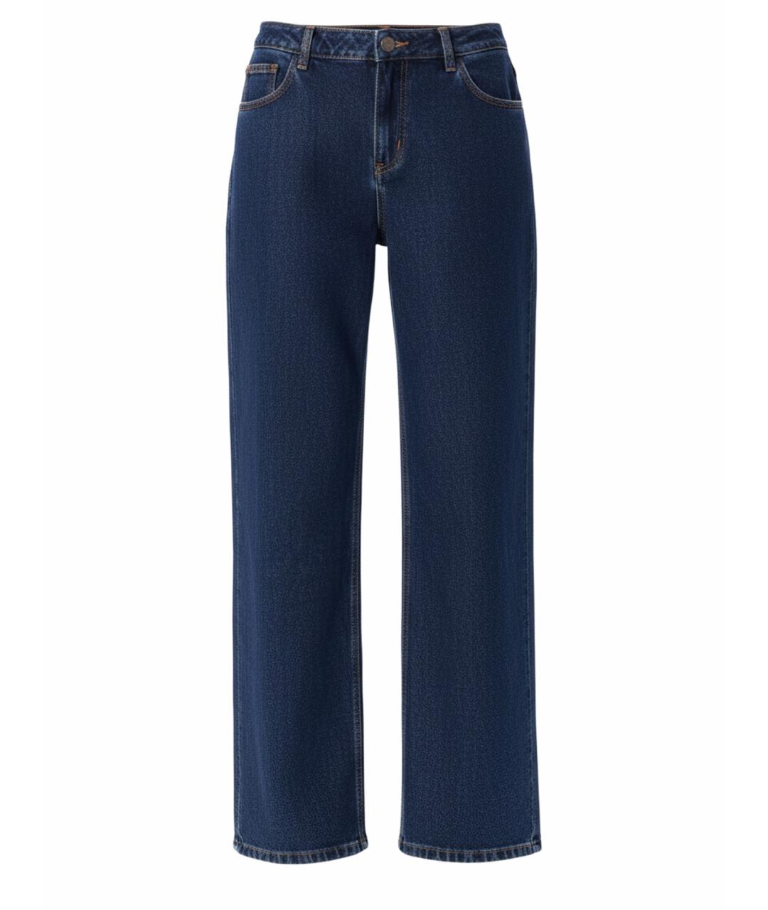 MAGDA BUTRYM Антрацитовые хлопковые прямые брюки, фото 1