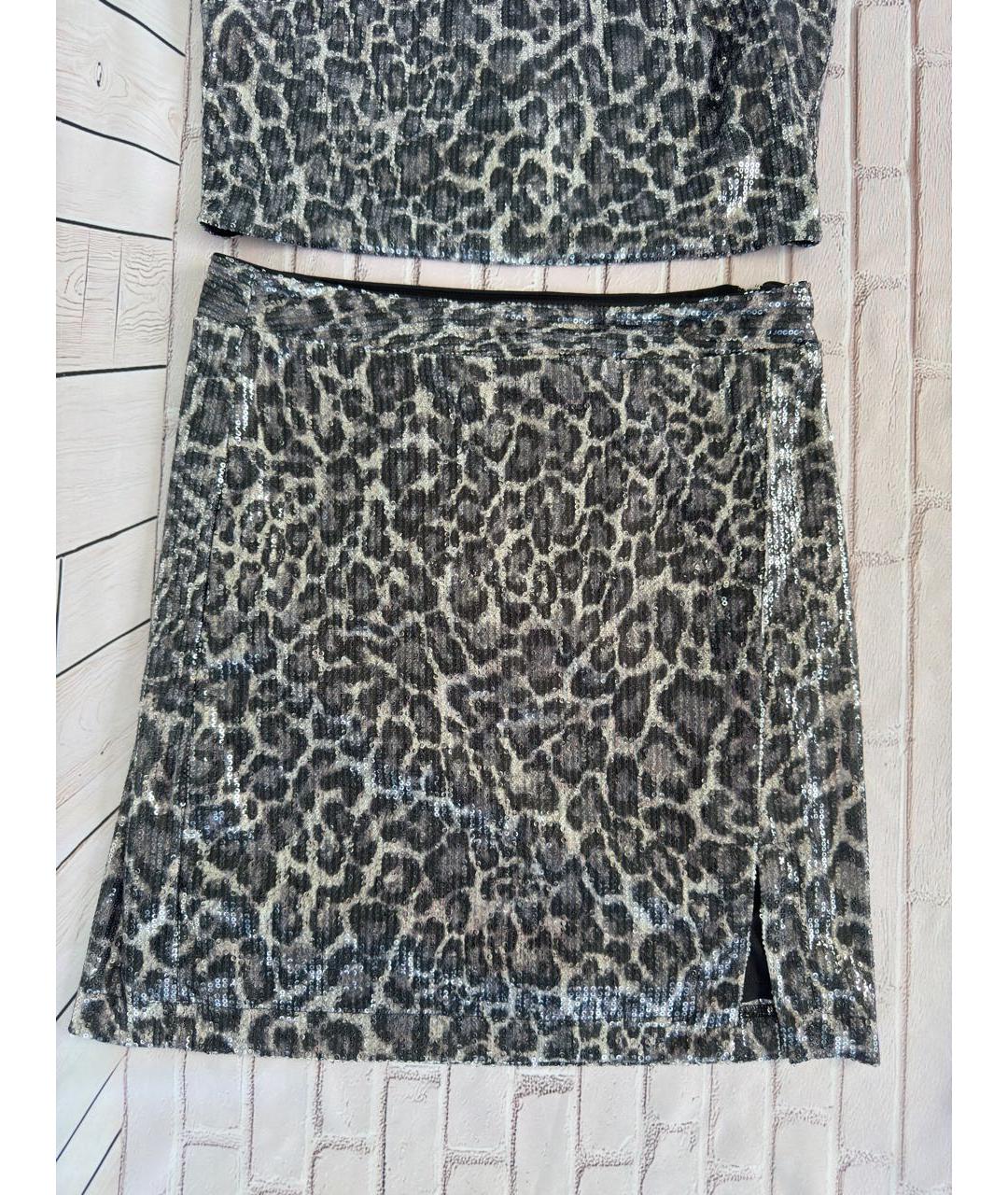 MICHAEL MICHAEL KORS Серебрянный полиэстеровый костюм с юбками, фото 2