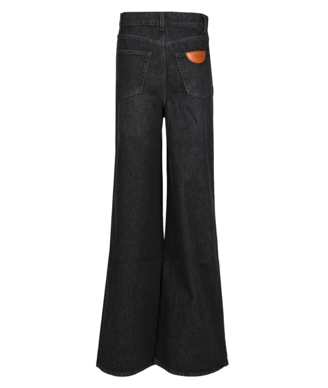 CHLOE Черные хлопковые джинсы клеш, фото 2