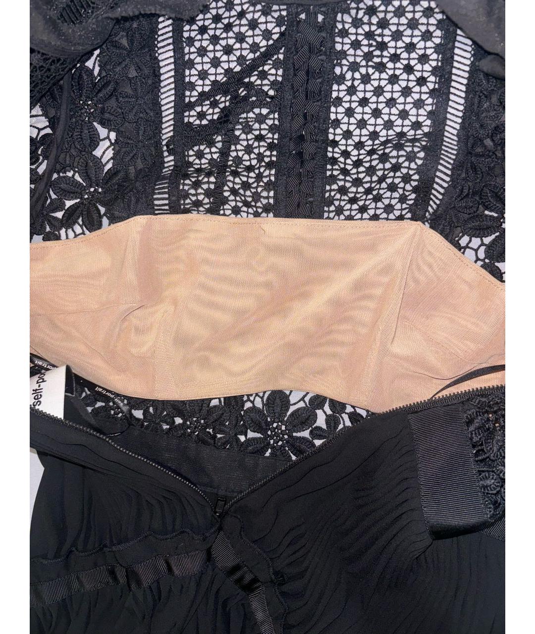 SELF-PORTRAIT Черное полиэстеровое коктейльное платье, фото 4