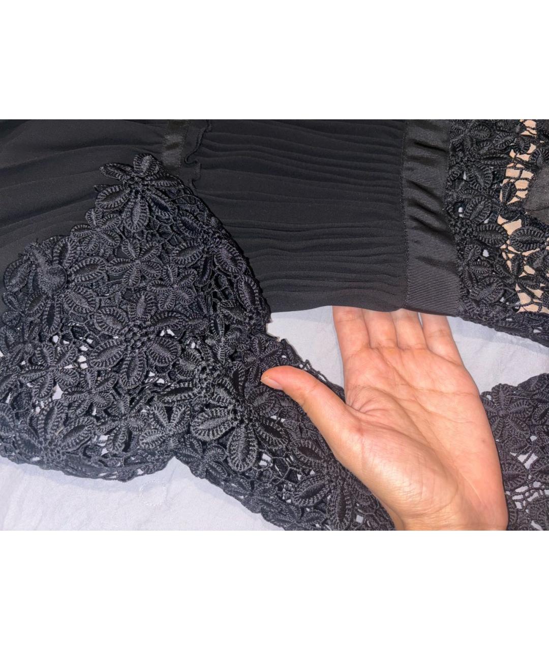 SELF-PORTRAIT Черное полиэстеровое коктейльное платье, фото 7