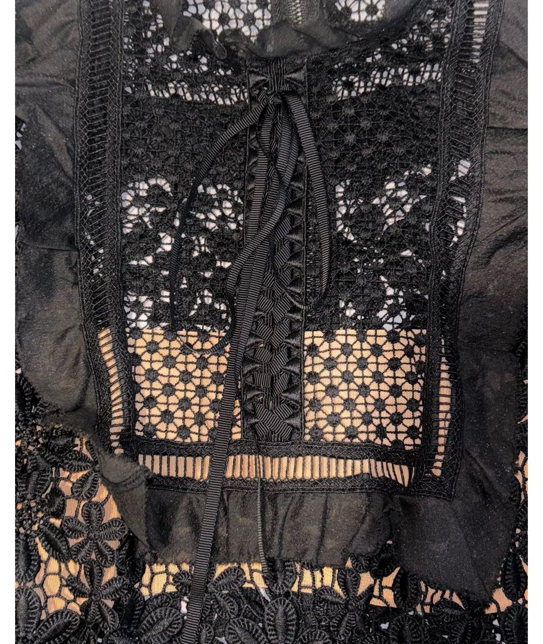 SELF-PORTRAIT Черное полиэстеровое коктейльное платье, фото 6