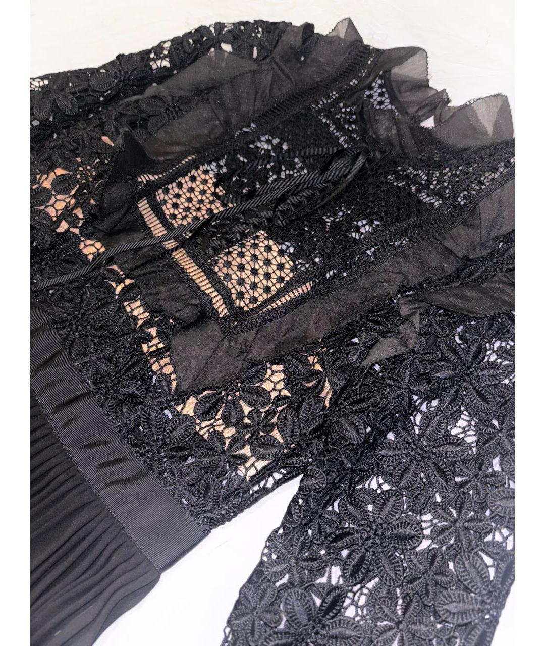 SELF-PORTRAIT Черное полиэстеровое коктейльное платье, фото 5