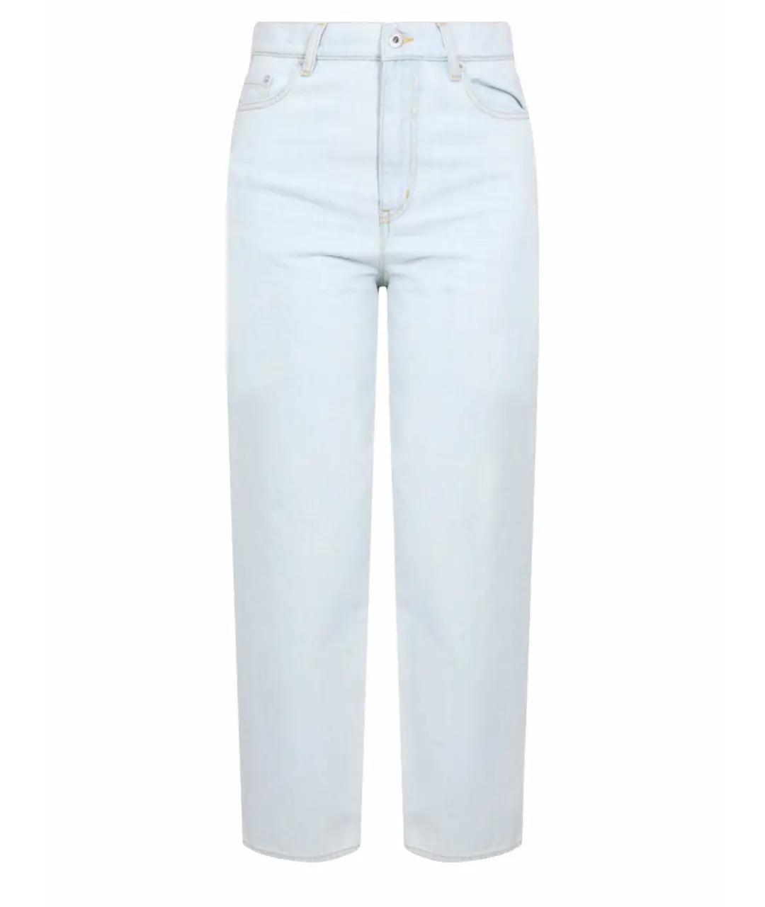 KENZO Голубые хлопковые прямые джинсы, фото 1
