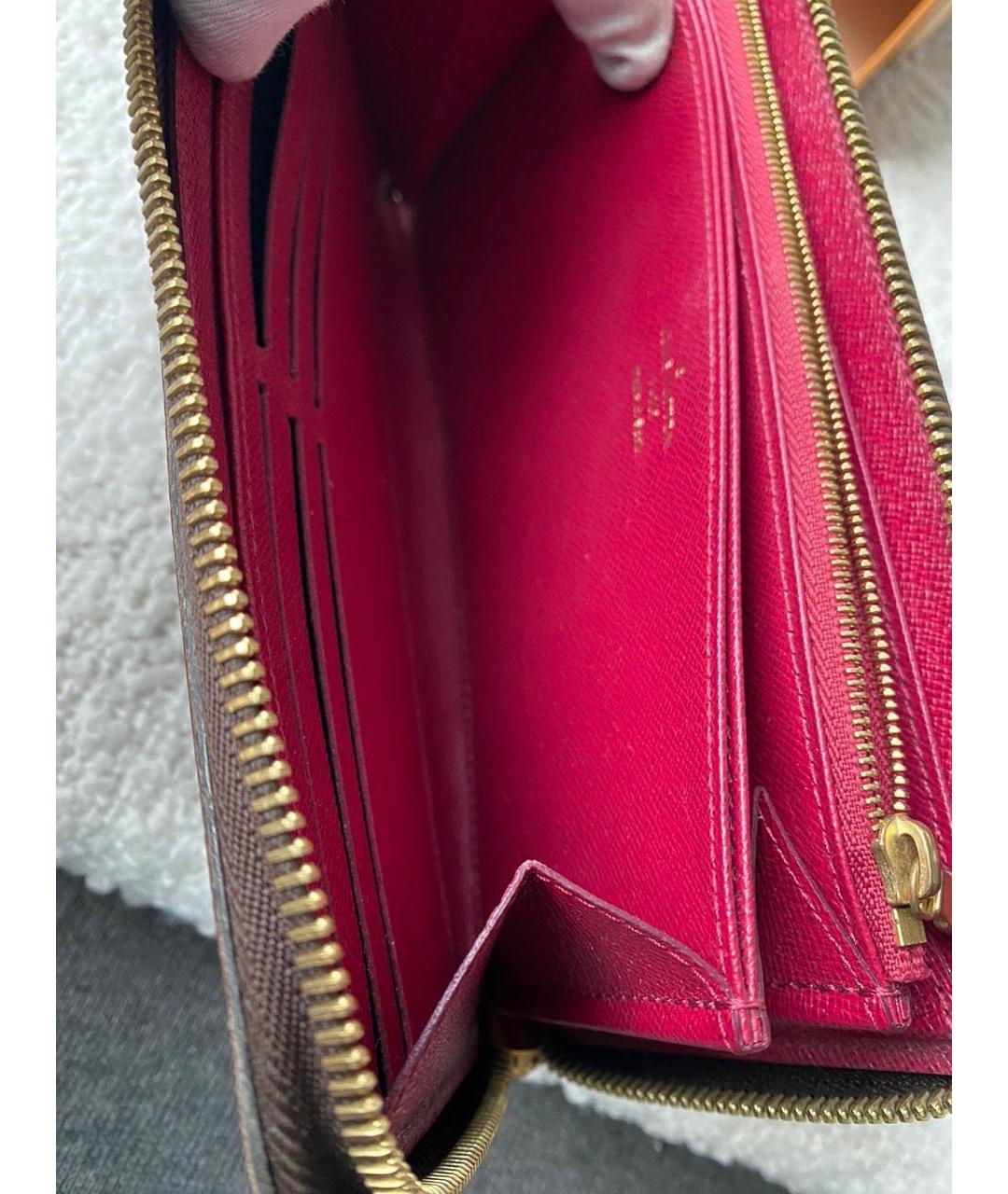 LOUIS VUITTON Коричневый кошелек, фото 6