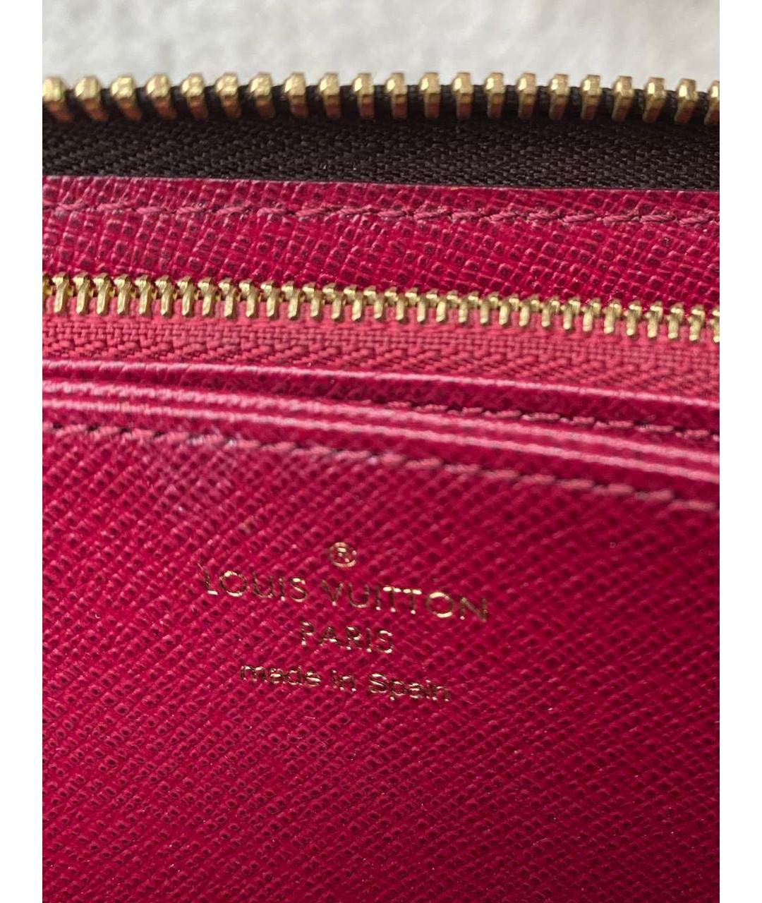 LOUIS VUITTON Коричневый кошелек, фото 5