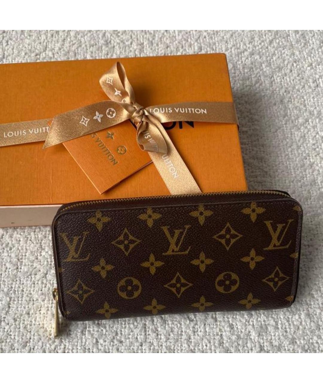 LOUIS VUITTON Коричневый кошелек, фото 2