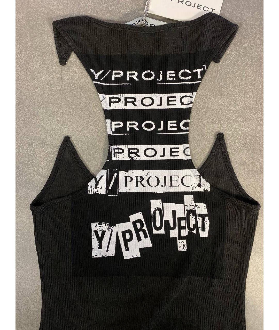Y/PROJECT Черная хлопковая майка, фото 6