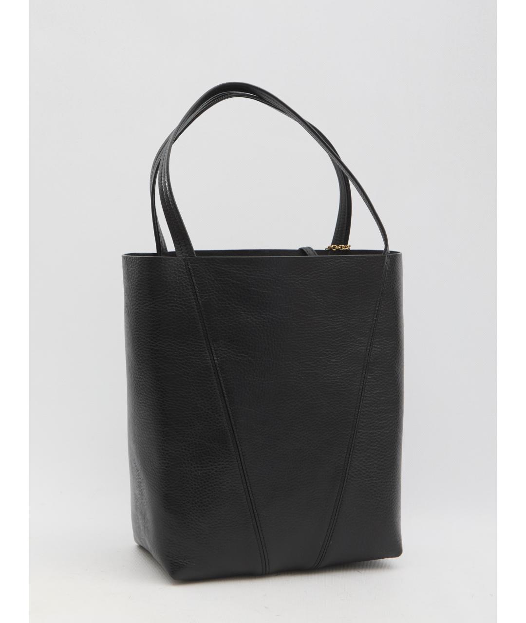 CHLOE Черная кожаная сумка тоут, фото 2