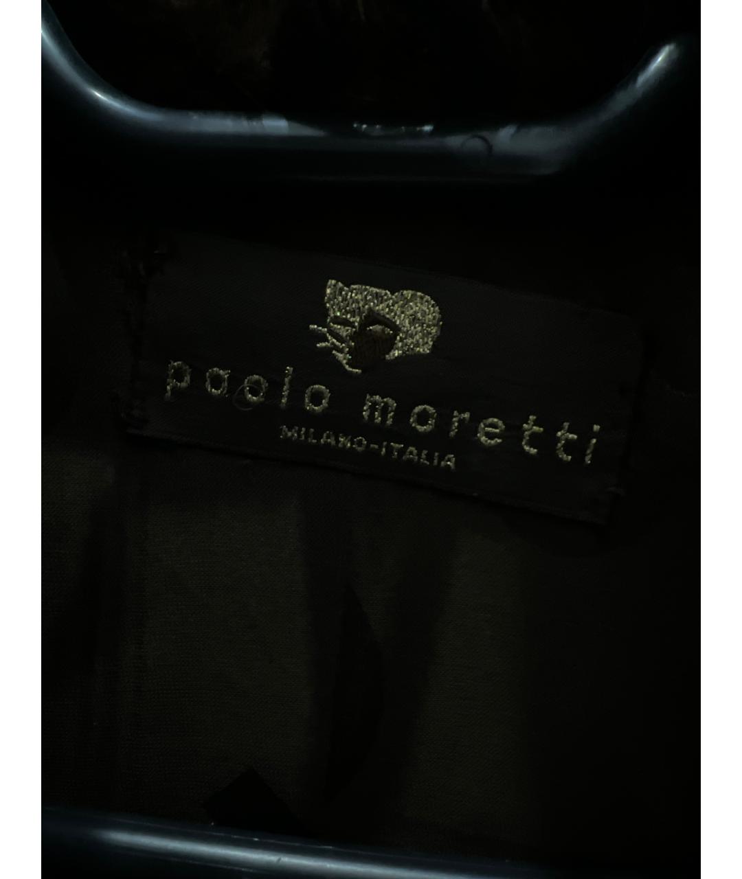 PAOLO MORETTI Коричневая меховая шуба, фото 2