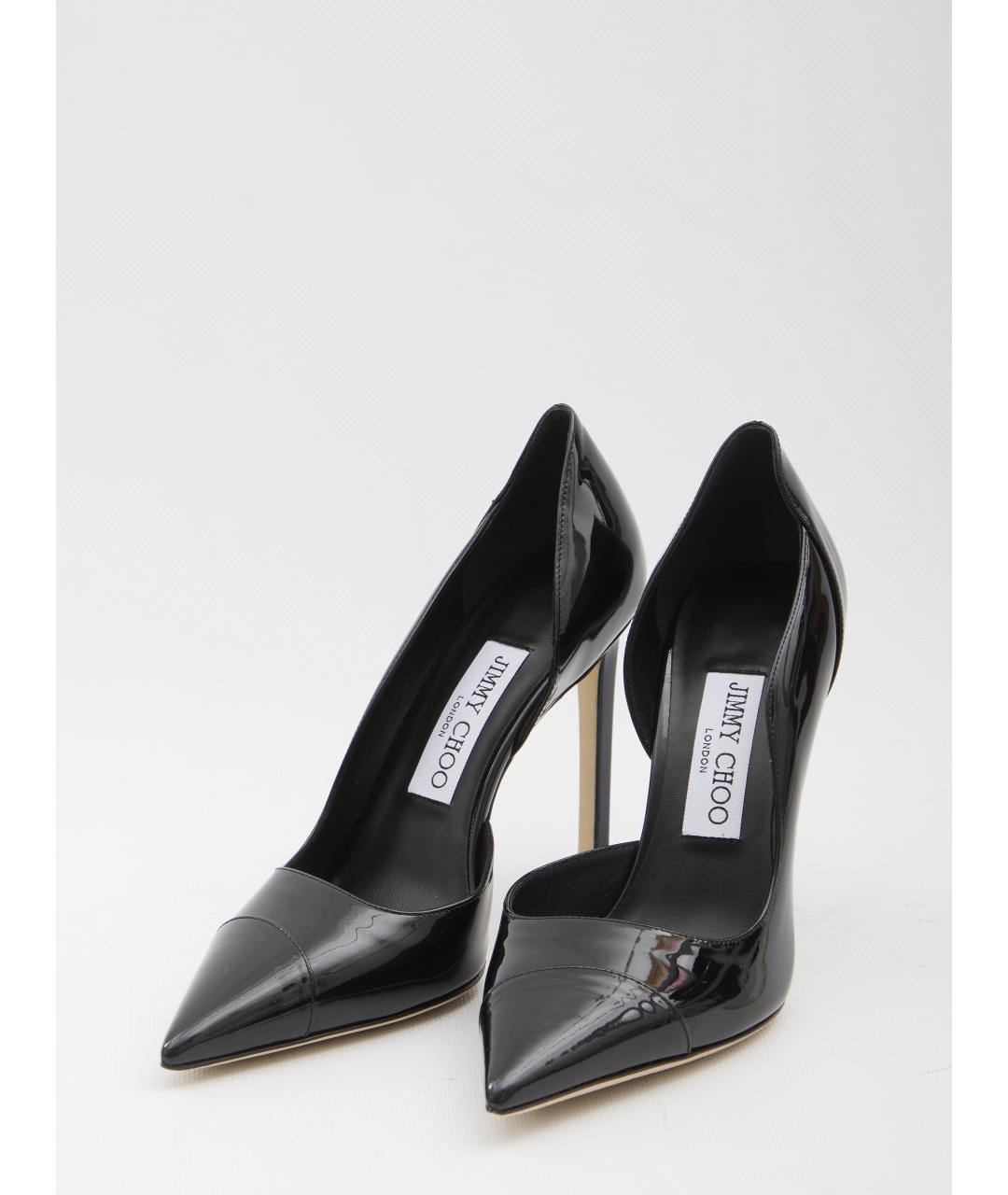 JIMMY CHOO Черные кожаные туфли, фото 2