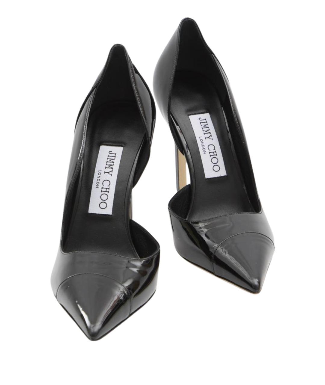 JIMMY CHOO Черные кожаные туфли, фото 5