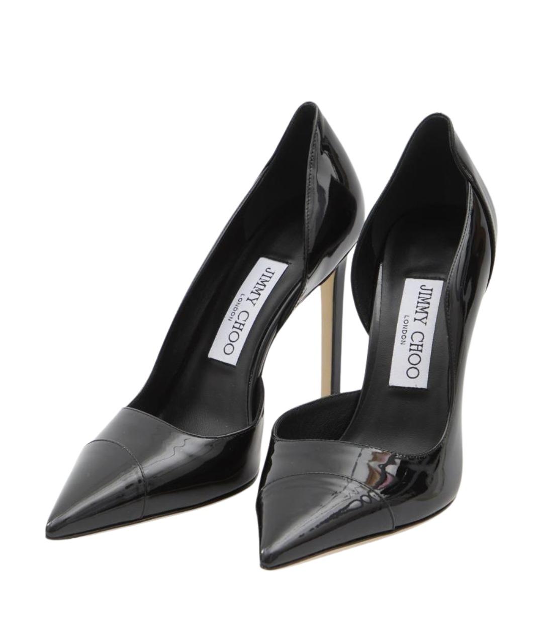 JIMMY CHOO Черные кожаные туфли, фото 2