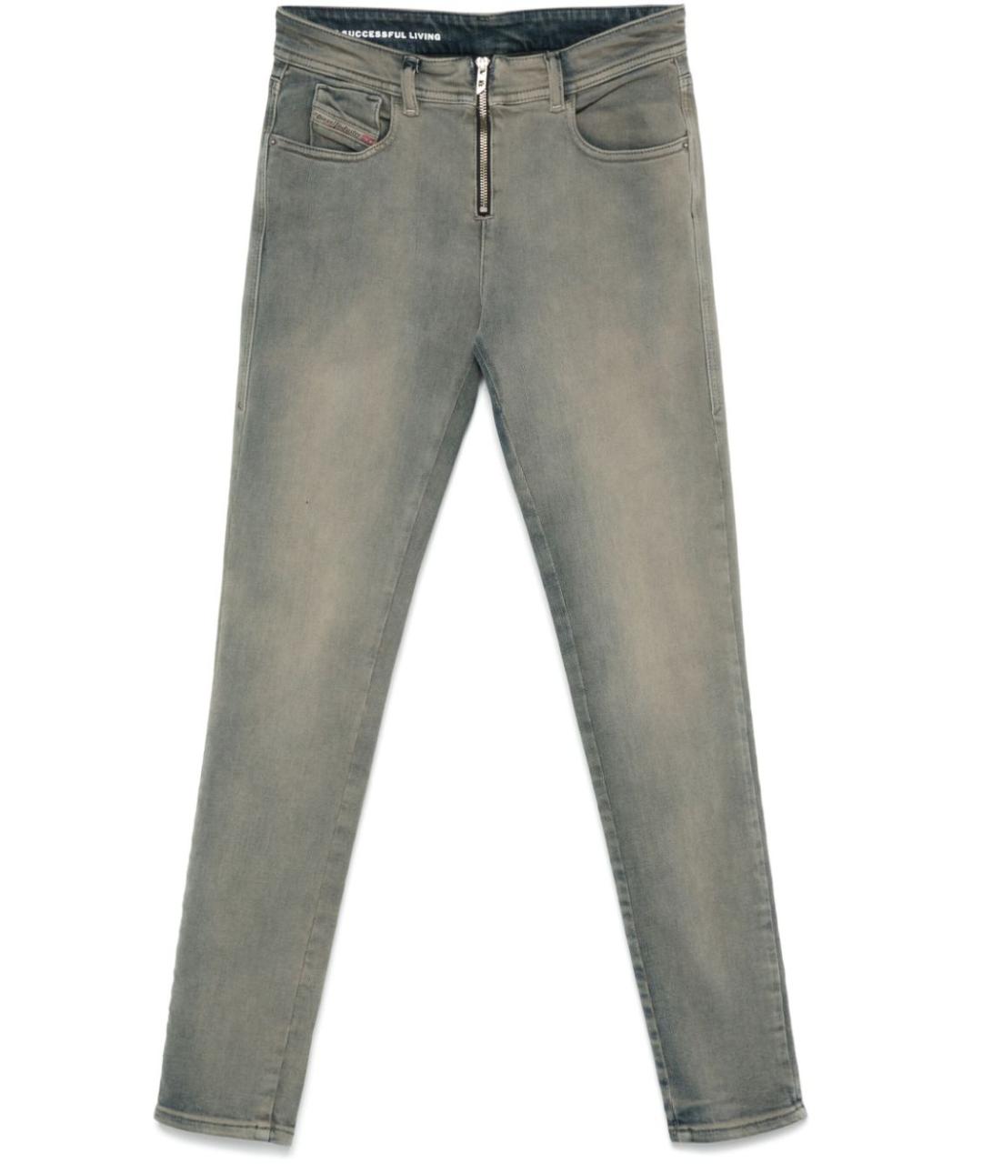 DIESEL Черные хлопковые прямые джинсы, фото 1