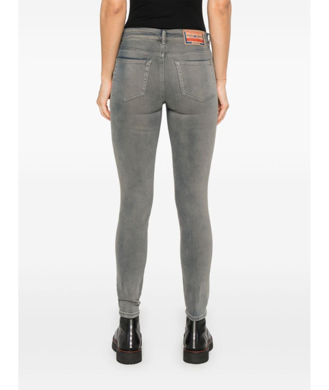 DIESEL Черные хлопковые прямые джинсы, фото 5