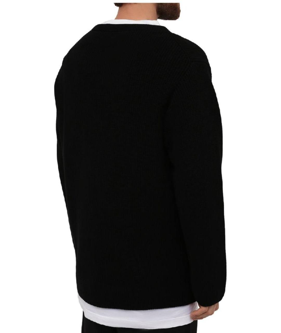 BALENCIAGA Черный хлопковый джемпер / свитер, фото 3