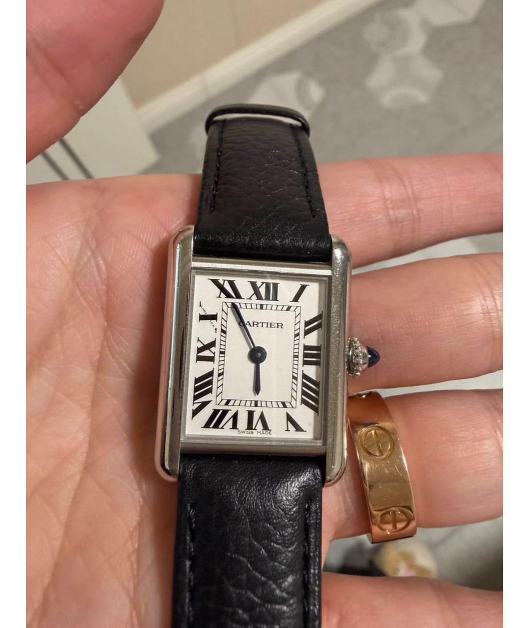 CARTIER Серебряные часы, фото 6