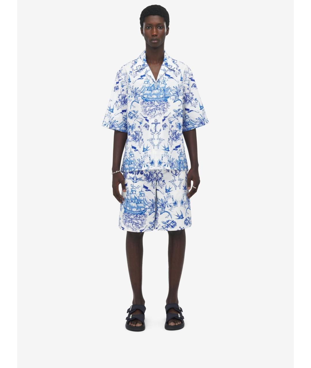 ALEXANDER MCQUEEN Мульти хлопковая кэжуал рубашка, фото 2