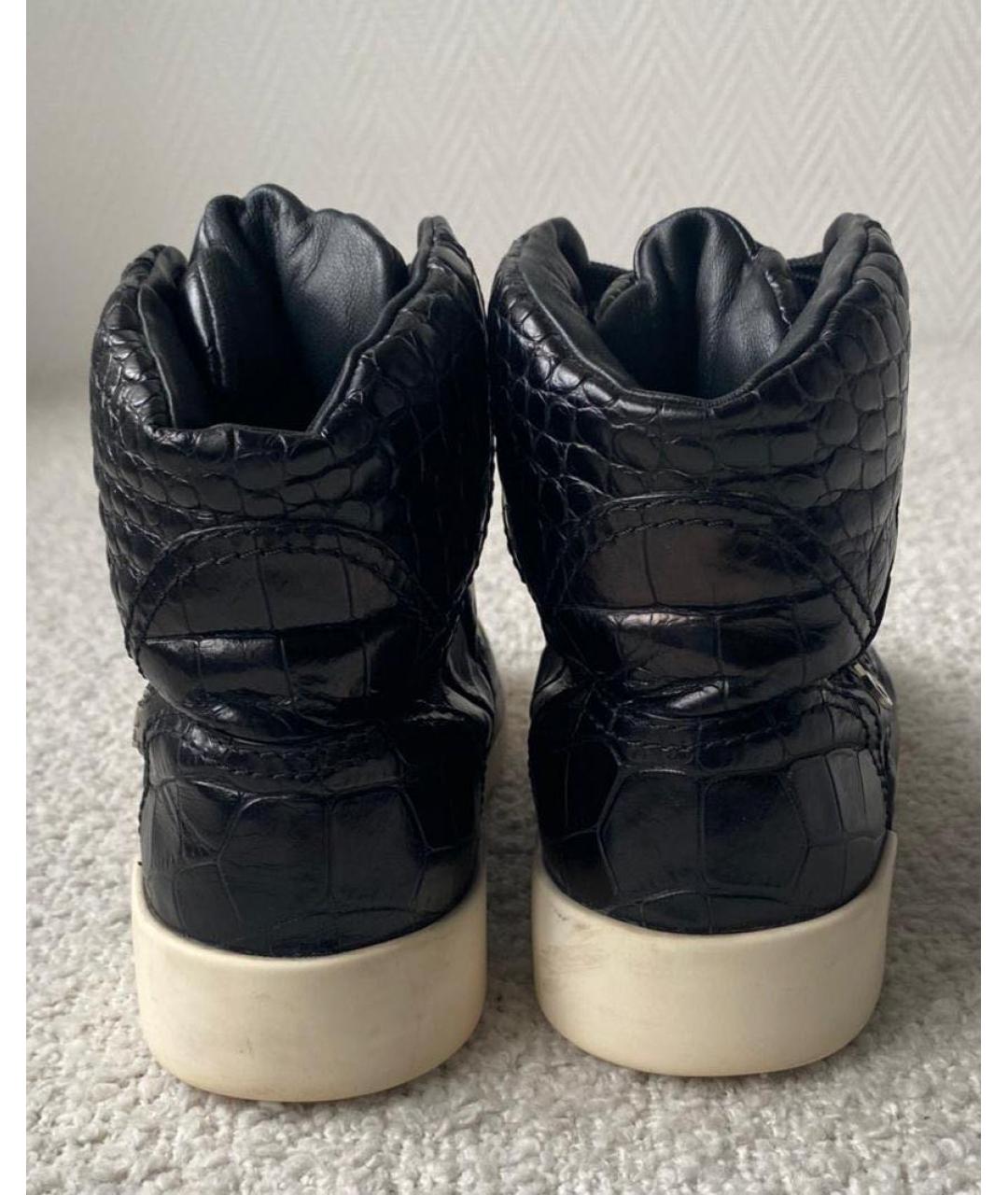 CHANEL BEAUTY Черные кожаные кеды, фото 7